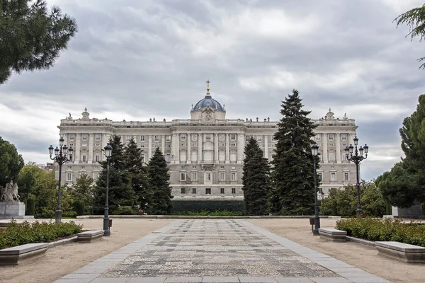 Královský palác Madridu — Stock fotografie