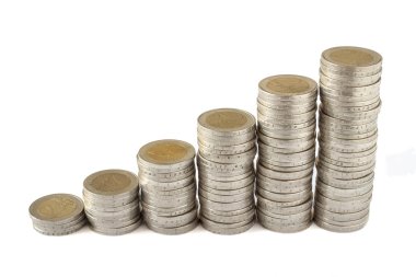 iki Euro coins kuleleri