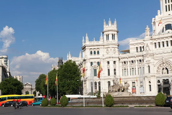 Cibeles square, Madrid, Spain — Stock Photo, Image