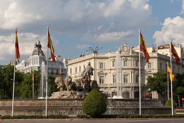 Cibeles Square, Madrid, Spanje — Stockfoto