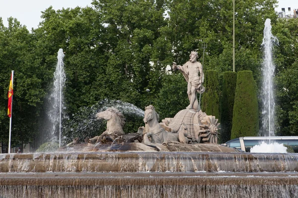 Neptuno plein, madrid, Spanje — Stockfoto