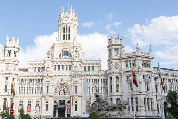 Площадь Сибелеса, Мадрид, Испания — стоковое фото
