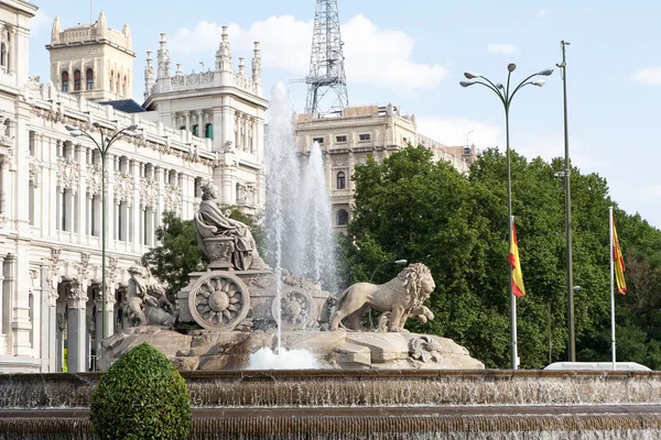 Cibeles Square, Madrid, Španělsko — Stock fotografie