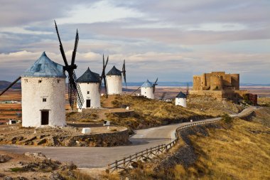 Traditional Spain - windmills of Don Quixote clipart