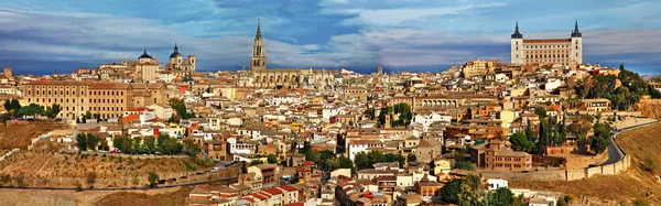 Starověké Španělsko - Město toledo, panoramatický pohled — Stock fotografie