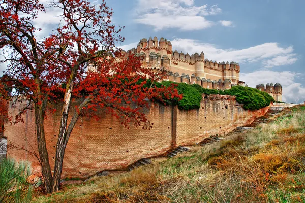 Castles of Spain - Coca castle — Stock Photo, Image