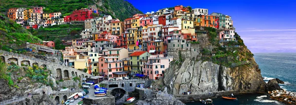 Cores da ensolarada série Itália - Monarolla, Cinque terre — Fotografia de Stock