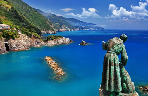 Monterosso - cinque terre, picturale Italiaanse Rivièra serie — Stockfoto