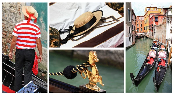 威尼斯、 吊船、 gondolieres — 图库照片