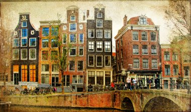 Amsterdam - imagen de estilo retro