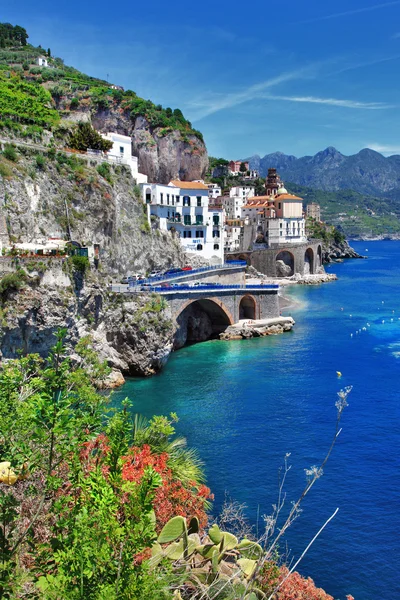 Stanning Costa Amalfitana - Aldeia de Atrani — Fotografia de Stock