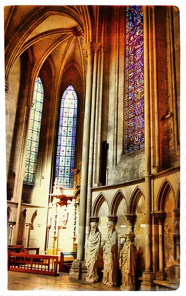 Catedral Católica em Ruan-França -imagem artística — Fotografia de Stock