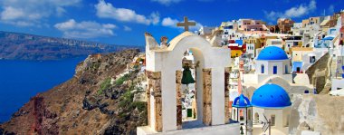 Colors of Santorini, Greek series clipart