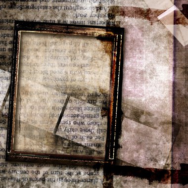 kare ile grungy soyutlama