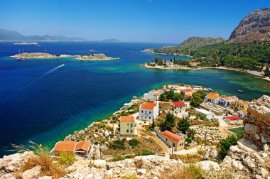 Beautiful greek islands - Kastelorizo clipart