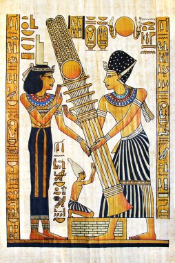 Beautiful egyptian papyrus clipart