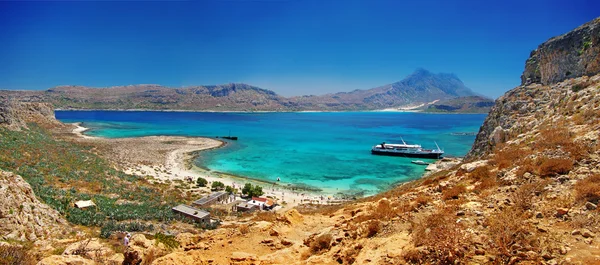 Csodálatos Görögország sorozat - Balos bay, Kréta, panoráma — Stock Fotó