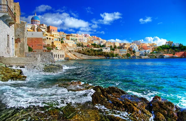 Schöne griechische Inseln Serie - syros — Stockfoto