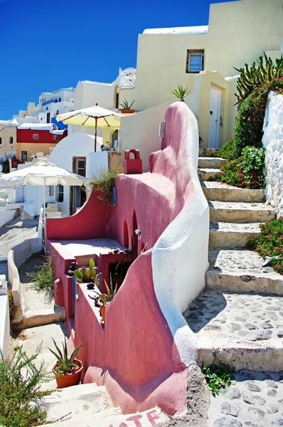 Malerische Straßen Santorinis — Stockfoto
