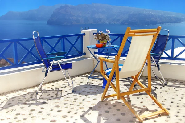 Vacanze greche - Santorini romantico — Foto Stock