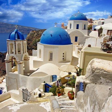 Beautiful Greek islands series - Santorini clipart