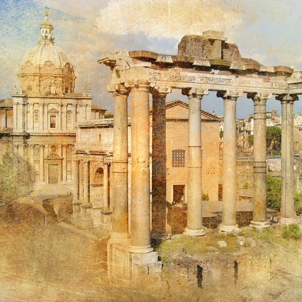 Gran Roma antigua - obra de arte en la serie de estilo retro —  Fotos de Stock