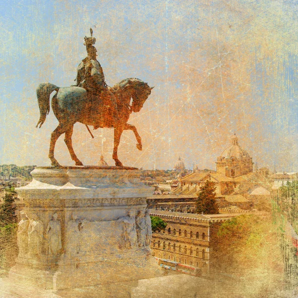 Great antique Rome - artwork in retro style series — Stock Photo, Image