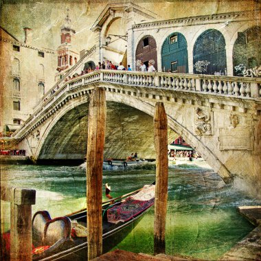 Colors of Venice - artwork in painting style from my italian series clipart