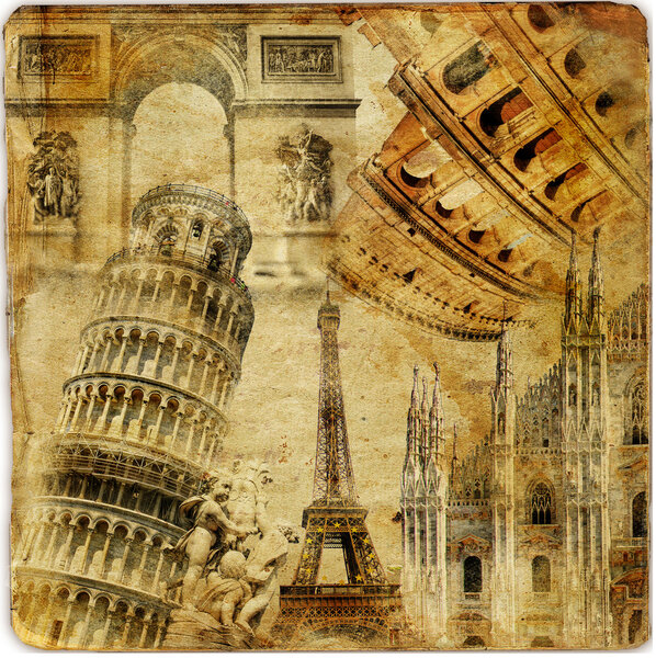 Путешествующий фон - произведения искусства в стиле ретро
