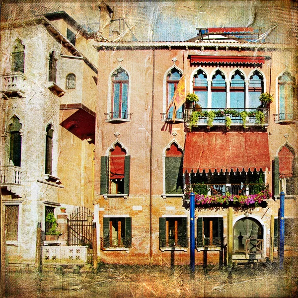 Цвета Венеции - работа в живописи стиль серии — стоковое фото