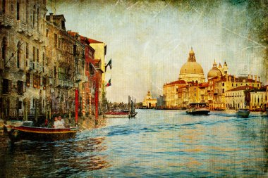 Resim Stili Grand kanal - Venedik - sanat
