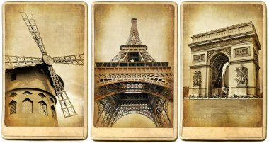 Paris gizem - retro tarzı sanat