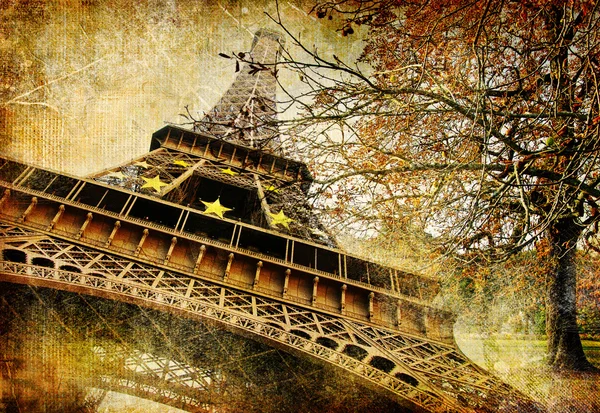 Autumn in Paris - artistic picture — Stock Photo, Image