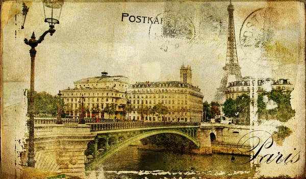 Paris paris... Vintage photoalbum serii — Zdjęcie stockowe