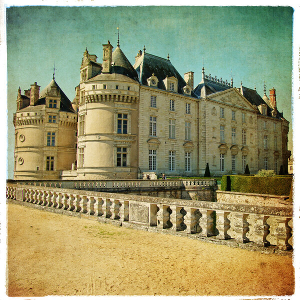 Le lude castle - artistic retro picture