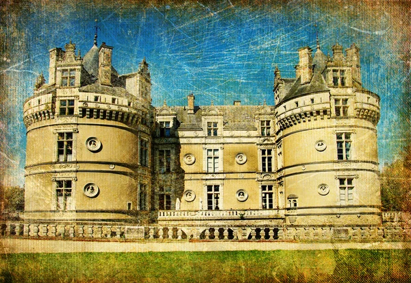 Château Le -lude - image vintage artistique — Photo