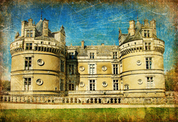 Le -lude castle - artistic vintage picture