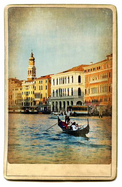 Venecia, canal Grad - imagen de estilo retro — Foto de Stock