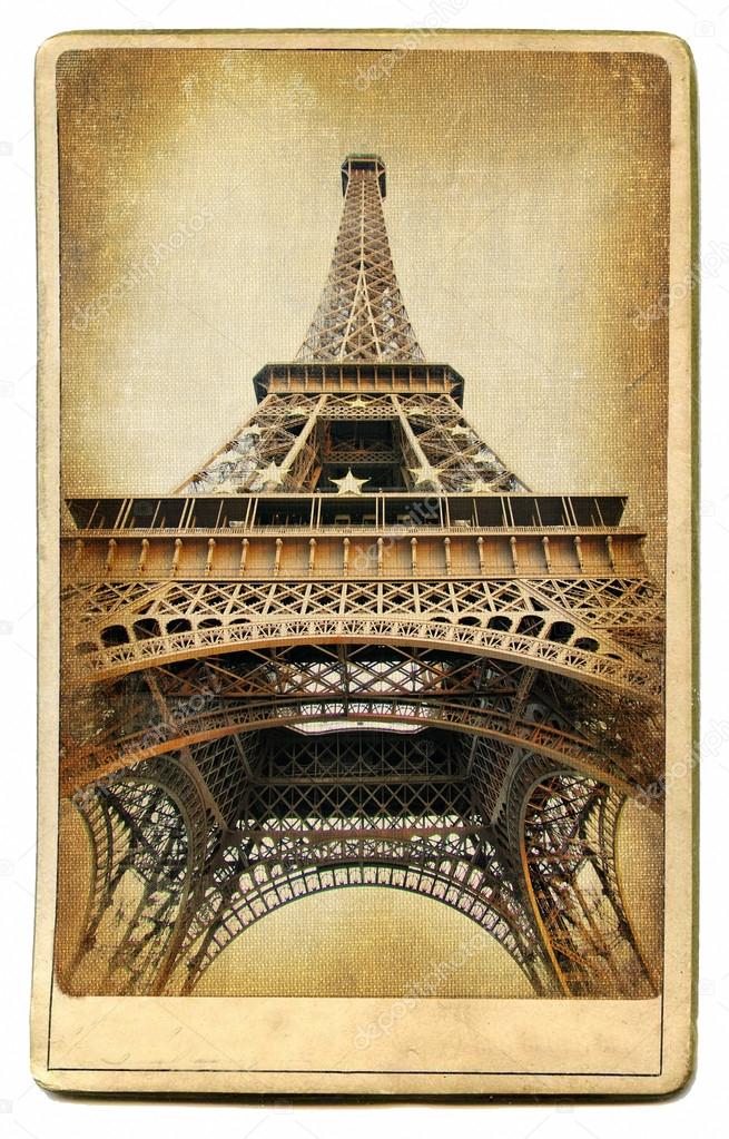 European landmarks-Parisian architecture-vintag e cards series