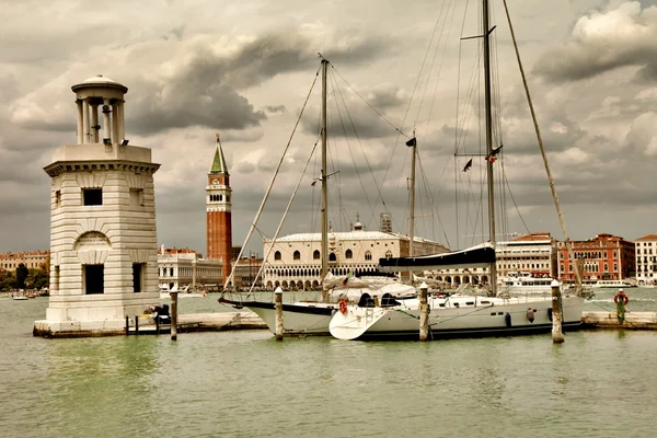 Venecia - obra de arte en estilo retro —  Fotos de Stock