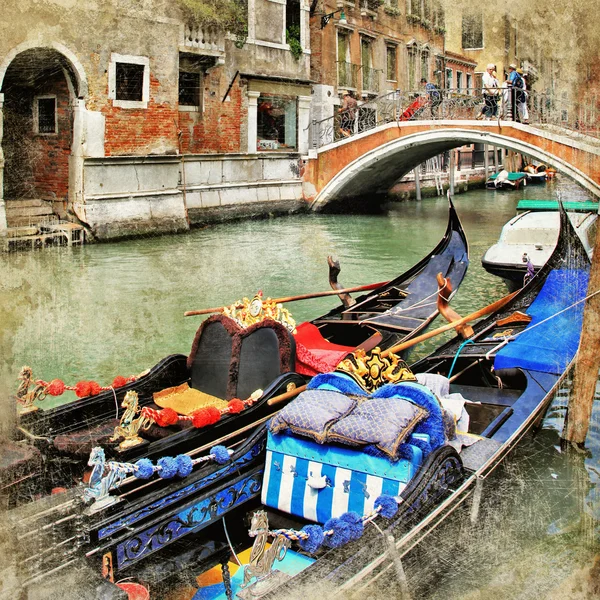 Venice. gondolas. — Stok Foto