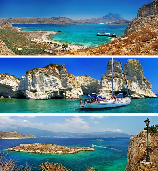 Travel in Greece - tourist collage — Stock Photo, Image