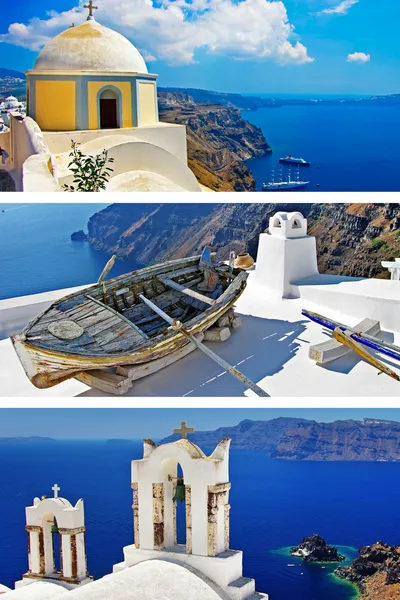 Blick auf Fira-Stadt - Santorini (aus meiner griechischen Serie) — Stockfoto
