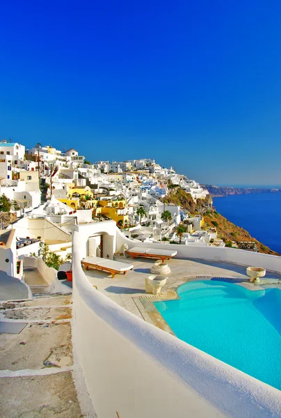 Luxury Greek holidays - Santorini — Stock Photo, Image