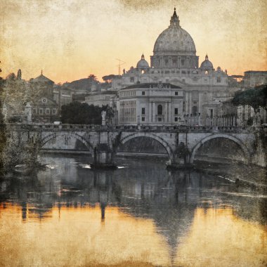 Vatikan - retro tarzı resim