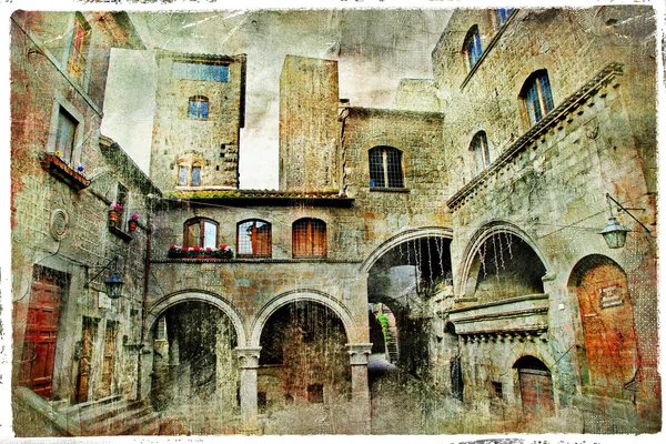 Ciudades medievales de Italia. Viterbo. — Foto de Stock