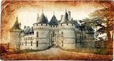 Картина, постер, плакат, фотообои "chaumont castle - vintage card", артикул 18315369