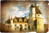 Картина, постер, плакат, фотообои "chenonseau castle - vintage picture", артикул 18315539
