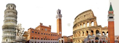 en büyük İtalyan tarihi yerler, seyahat arka plan