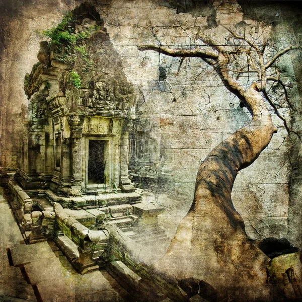 Ancient balinese temple - artistic toned picture — Stock Photo, Image